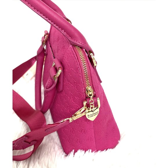 Juicy Couture Team Juicy Forever Satchel With Wallet Raspberry Tart Hot Pink - Picture 5 of 12